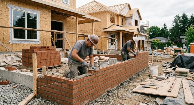Brick Wall Installation in West Hartford, CT