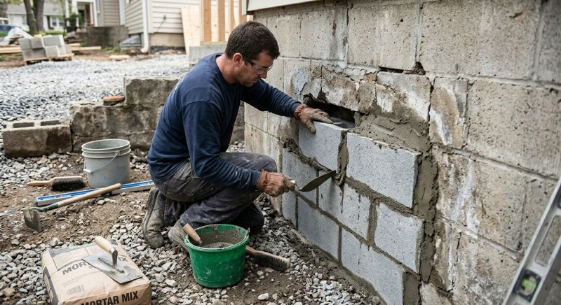 Concrete Block Repair in Cleveland, OH