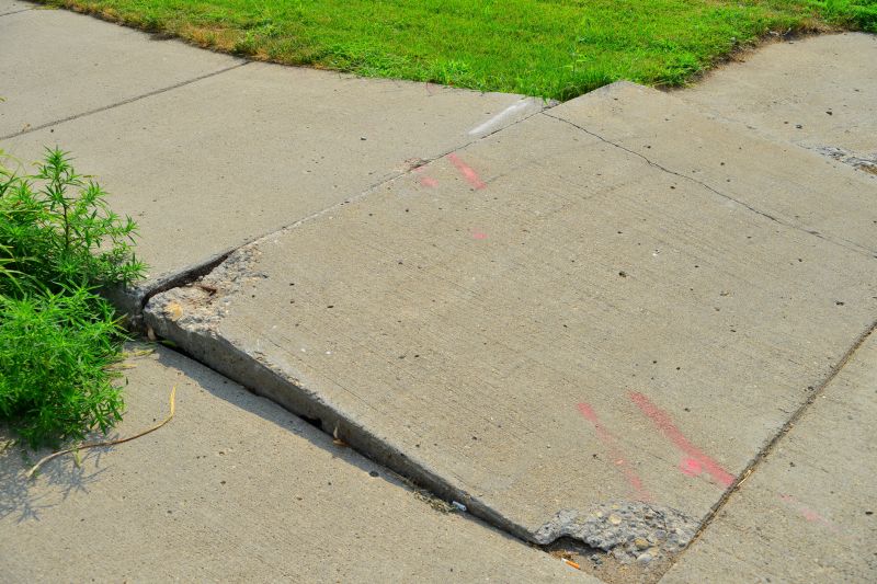Damaged Brick Sidewalk