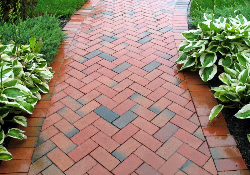 Repaired Brick Pathway